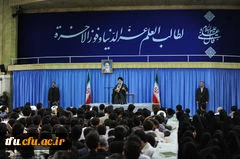 رهبر انقلاب در دیدار با دانشجویان