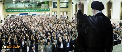 رهبر معظم انقلاب در دیدار هزاران نفر از معلمان سراسر کشور: