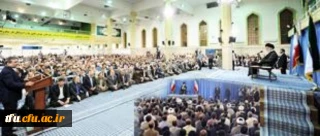 رهبر معظم انقلاب اسلامی حضرت آیت الله خامنه ای(مدظله العالی)در دیدار صدها نفر از استادان دانشگاهها:
تداوم جدی، پر شتاب و همه جانبه ی نهضت علمی عامل اصلی شکل دهنده سرنوشت آینده ایران و جهان اسلام