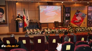 حجت السلام و المسلمین آقای دکتر صادق زاده در اختتامیه جشنواره فرهنگی خواهران:
جشنواره فرهنگی صحنه شکوفایی شخصیت علمی دانشجویان دانشگاه فرهنگیان