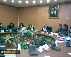 بر گزاری پنجمین جلسه کارگروه کارورزی گروه آموزشی علوم تربیتی و روانشناسی پردیس فاطمه الزهرا(س)  2