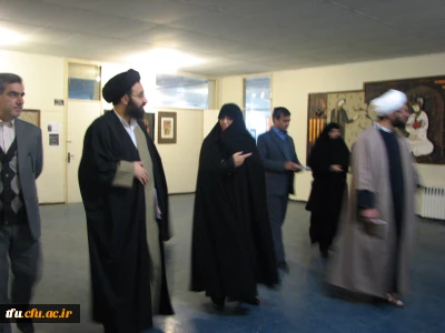 بازدید حجت الاسلام  والمسلمین دادگر نماینده ی ولی فقیه در دانشگاه فرهنگیان از پردیس فاطمه الزهرا(س)