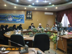 حضور  حجت الاسلام والمسلمین دادگر نماینده ولی فقیه در دانشگاه فرهنگیان در  شورای فرهنگی استان 2