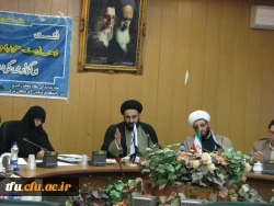 حضور  حجت الاسلام والمسلمین دادگر نماینده ولی فقیه در دانشگاه فرهنگیان در  شورای فرهنگی استان 2