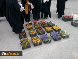 کاشت نهال در فضای سبز پردیس فاطمه الزهرا(س) به مناسبت روز درختکاری  2