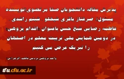 پذیرش مقاله دانشجویان پردیس فاطمه الزهرا(س) در دومین همایش ملی تربیت معلم  2