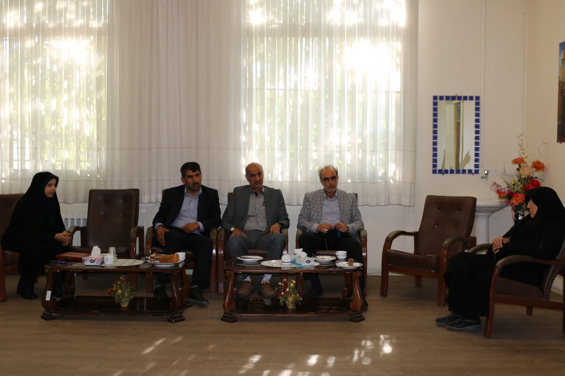 بازدید دکتر عالی باف شهردار منطقه 4 تبریز از پردیس فاطمه الزهرا(س) تبریز 2