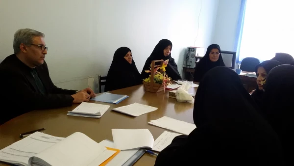 جلسه شورای آموزش با مدیران گروهها و کارشناسان آموزش