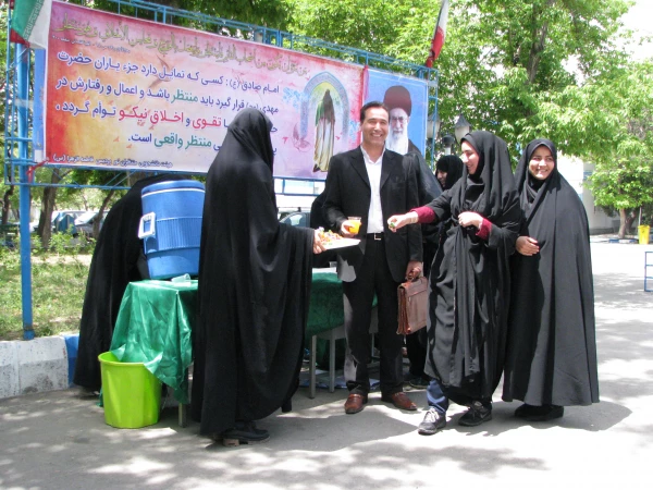 برپایی ایستگاه صلواتی به مناسب نیمه شعبان