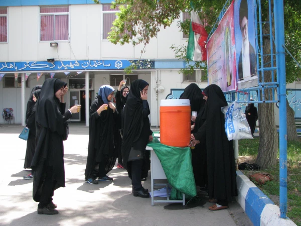 برپایی ایستگاه صلواتی به مناسب نیمه شعبان