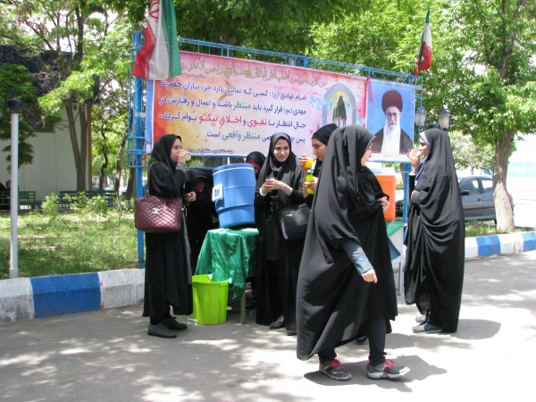 برپایی ایستگاه صلواتی به مناسب نیمه شعبان