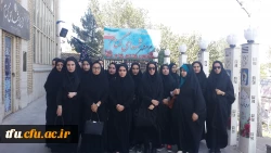 غبارروبی و عطرافشانی مزار شهدا در دومین روز از هفته دفاع مقدس توسط دانشجو معلمان پردیس فاطمه الزهرا(س) تبریز 2