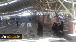 غبارروبی و عطرافشانی مزار شهدا در دومین روز از هفته دفاع مقدس توسط دانشجو معلمان پردیس فاطمه الزهرا(س) تبریز