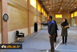 مسابقه ورزشی در رشته دارت بین کارکنان پردیس فاطمه الزهرا(س) برگزارشد.