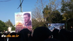 حضور دانشجومعلمان پردیس فاطمه الزهرا(س)در مراسم تشییع شهید مدافع حرم وحید فرهنگی والا