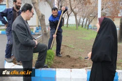 مراسم روز درختکاری در پردیس فاطمه الزهرا(س) تبریز