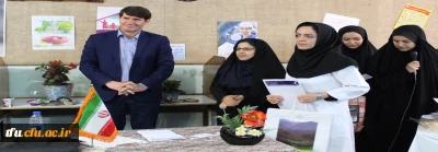 دکتر بدری مدیریت امور پردیس های استانی از نمایشگاه هفته سلامت بازدید نمودند.
