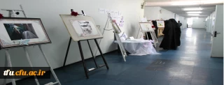 برپایی نمایشگاه آثار دانشجویان شرکت کننده در 28 مین جشنواره فرهنگی هنری دانشگاه فرهنگیان