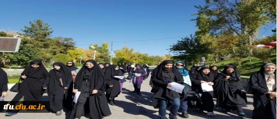 همایش پیاده روی با شعار ورزش و تندرستی با حضور دانشجویان پردیس فاطمه الزهرا(س) برگزار شد