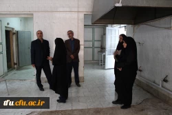 دکتر خدیوی مدیریت امور پردیس های استانی از خوابگاه شهید بهشتی پردیس فاطمه الزهرا(س) که در شرف تکمیل و افتتاح است بازدید کردند