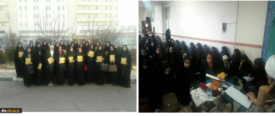 حضور فعالان فرهنگی پردیس فاطمه الزهرا در حوزه علمیه صادقیه به مناسبت روز وحدت حوزه و دانشگاه 2