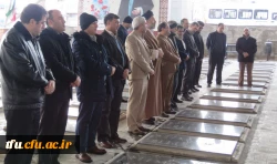 به مناسبت چهلمین سال انقلاب اسلامی و به همت واحد فرهنگی برگزار شد:

آیین غبارروبی مزار شهدا وادی رحمت تبریز 2