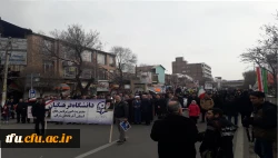 شرکت گسترده مسئولین، اساتید و کارکنان دانشگاه فرهنگیان استان آذربایجان شرقی در راهپیمایی 22 بهمن سال 97 14