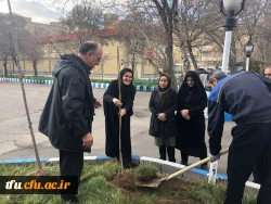 آئین کاشت نهال به مناسبت گرامیداشت 15 اسفند توسط همکاران پردیس فاطمه الزهرا(س) 2