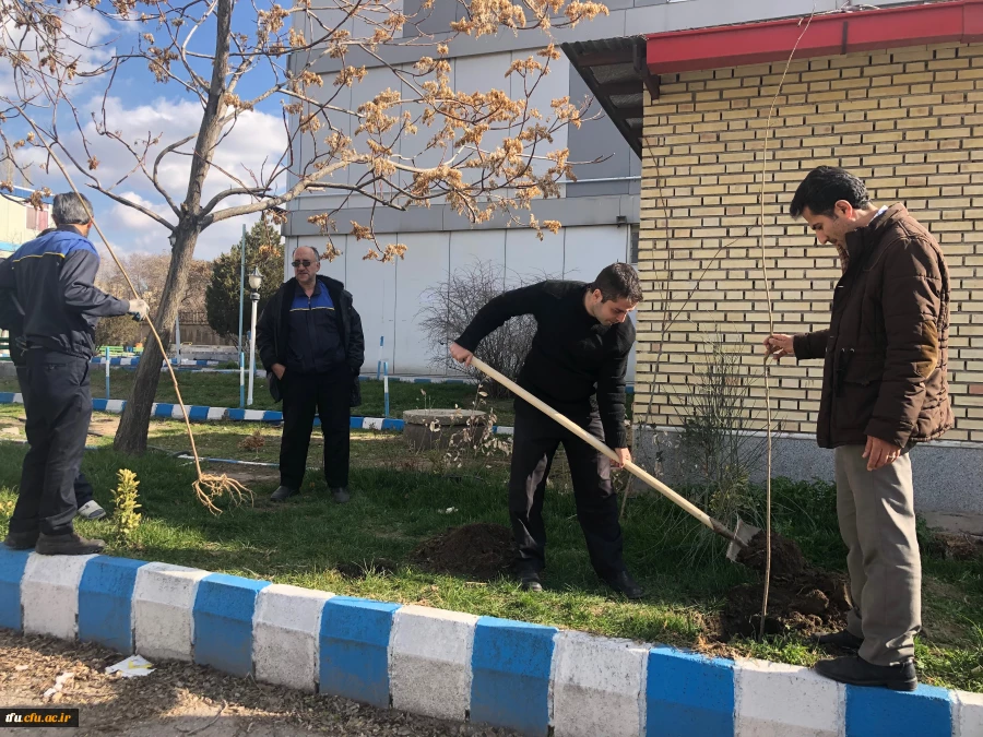 آئین کاشت نهال به مناسبت گرامیداشت 15 اسفند توسط همکاران پردیس فاطمه الزهرا(س) 6
