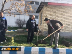 آئین کاشت نهال به مناسبت گرامیداشت 15 اسفند توسط همکاران پردیس فاطمه الزهرا(س) 7