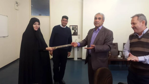 ابلاغ پیام تقدیر دکتر خنیفر از سرپرست پردیس فاطمه الزهرا(س) خانم دکتر هما رحمانی 2