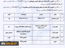 تغییز زمان بیست و نهمین جشنواره فرهنگی و هنری 2
