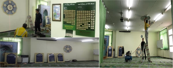 به جهت استقبال از ماه مبارک رمضان:

تجهیز نمازخانه پردیس فاطمه الزهرا(س) 2