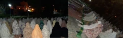 برگزاری نماز جماعت و سفره افطاری در محوطه سرای دانشجویی پردیس 2