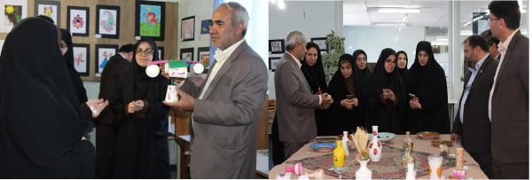 افتتاح نهمین نمایشگاه آثار هنری و دستاورد های علمی دانشجویان 3