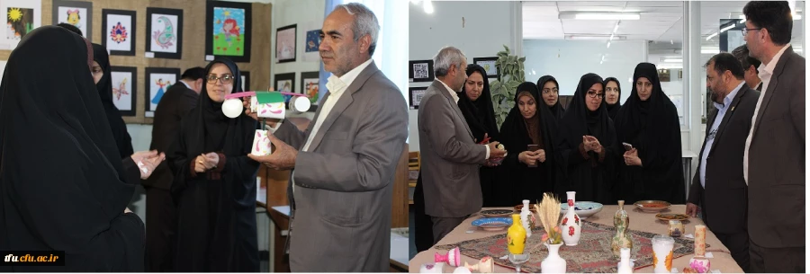 افتتاح نهمین نمایشگاه آثار هنری و دستاورد های علمی دانشجویان 3