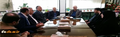 دیدار هیئت رئیسه دانشگاه فرهنگیان آذربایجان شرقی با دکتر پاشایی مدیرکل آموزش پرورش استان