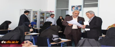 در محل برگزاری امتحانات نیسمال دوم تحصیلی 98-97 پردیس فاطمه الزهرا(س) انجام شد:

بازدید مدیر بهسازی منابع انسانی دانشگاه فرهنگیان به همراه مدیر امور پردیس های استان آذربایجان شرقی