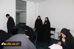 در محل برگزاری امتحانات نیسمال دوم تحصیلی 98-97 پردیس فاطمه الزهرا(س) انجام شد:

بازدید آقای دکتر رحیمی، مدیر نیازسنجی و تولید محتوای آموزش های کوتاه مدت و مجازی دانشگاه فرهنگیان به همراه مدیر امور پردیس های استان آقای دکتر خدیوی 6