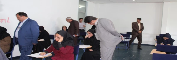 بازدید معاون آموزشی و تحصیلات تکمیلی دانشگاه فرهنگیان از روند برگزار امتحانات نیمسال دوم تحصیلی 98-97 2