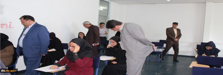 بازدید معاون آموزشی و تحصیلات تکمیلی دانشگاه فرهنگیان از روند برگزار امتحانات نیمسال دوم تحصیلی 98-97 2