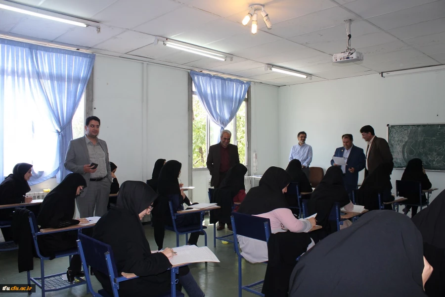 بازدید معاون آموزشی و تحصیلات تکمیلی دانشگاه فرهنگیان از روند برگزار امتحانات نیمسال دوم تحصیلی 98-97 4