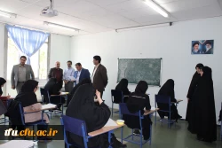 بازدید معاون آموزشی و تحصیلات تکمیلی دانشگاه فرهنگیان از روند برگزار امتحانات نیمسال دوم تحصیلی 98-97 5