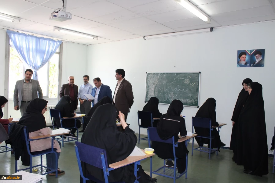 بازدید معاون آموزشی و تحصیلات تکمیلی دانشگاه فرهنگیان از روند برگزار امتحانات نیمسال دوم تحصیلی 98-97 5