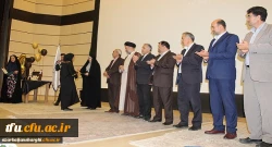 با حضور خانواده دانشجویان و شرکت جمعی ازاستادان و کارکنان برگزار شد:

جشن دانش آموختگی دانشجو معلمان ورودی94 دانشگاه فرهنگیان آذربایجان شرقی 7