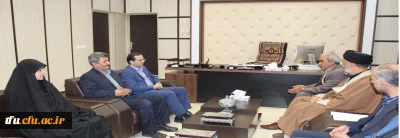 دیدار هیئت رئیسه دانشگاه فرهنگیان آذربایجان شرقی با مدیر کل جدید دیوان محاسبات استان