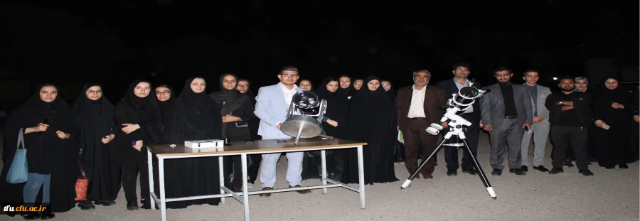 کارگاه نجوم به همراه رصد آسمان شب با حضور دانشجویان در محوطه پردیس فاطمه الزهرا(س) 2
