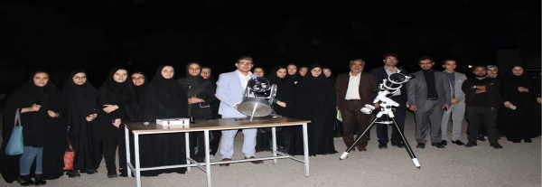 کارگاه نجوم به همراه رصد آسمان شب با حضور دانشجویان در محوطه پردیس فاطمه الزهرا(س) 2