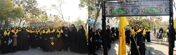 مراسم بدرقه زائران اربعین دانشجویان وکارکنان پردیس فاطمه الزهرا(س) تبریز 2