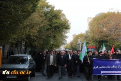 حضور اساتید، همکاران و دانشجومعلمان پردیس فاطمه الزهرا(س) درتجمع مردمی حمایت از امنیت و اقتدار کشور 8